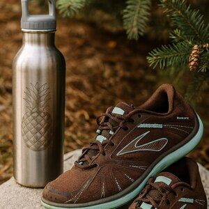 Brooks PureGrit Women’s Trail Running Shoes Size 8 Brown Aqua Style 1201031B251